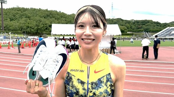 女子100mH中島ひとみがハイレベルなレースを制す！日本選手権女王が大会新で貫禄のV、9月のアジア大会に弾み【陸上・布勢スプリント】|TBS NEWS DIG