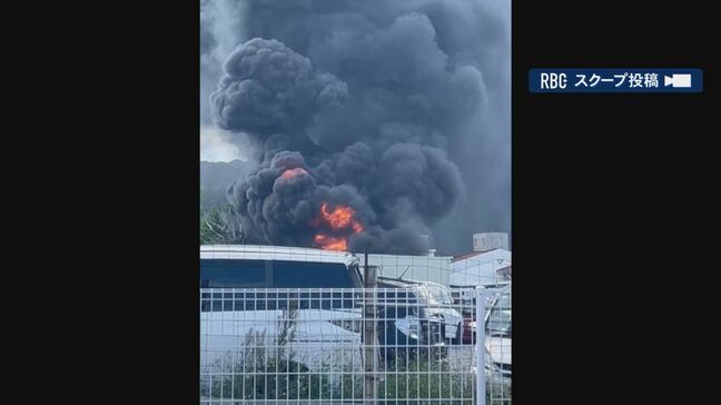 ガソリンタンクに引火か…車から取り外した廃材など積み上げる作業中に火事　自動車解体所が全焼|TBS NEWS DIG