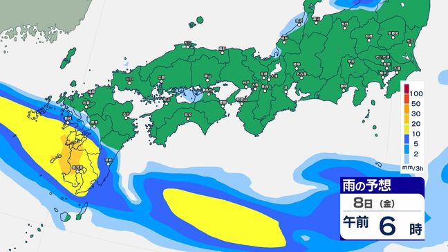 【大雨情報】宮崎県と鹿児島県で線状降水帯発生のおそれ　8日明け方～昼前にかけて【雨のシミュレーション掲載　13日まで】|TBS NEWS DIG