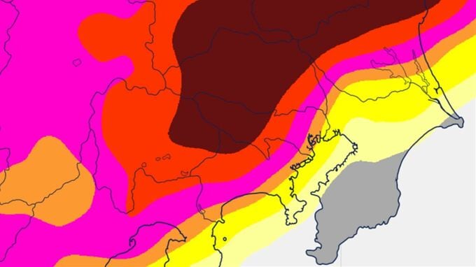 【大雨情報・関東甲信】28日未明にかけ　雷を伴った激しい雨や非常に激しい雨の降る所が　大気が非常に不安定　【雨と風のシミュレーション・発雷確率】|TBS NEWS DIG