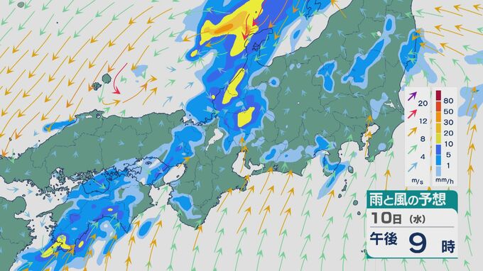 【大雨情報】秋雨前線が10日(水)から11日(木)にかけて日本列島に停滞 中国地方では“線状降水帯”発生のおそれ 北陸では警報級の大雨に注意・警戒を 雨と風シミュレーション　|　石川県のニュース｜MRO北陸放送