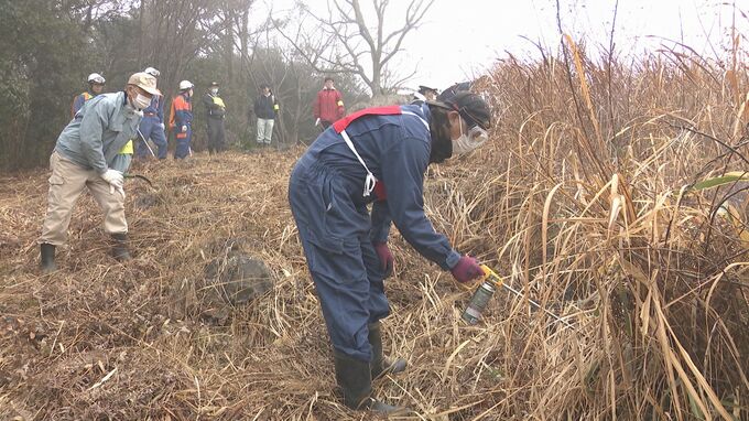 延期が続いた秋吉台の山焼き開催　濃霧で草が湿り一部を焼いて終了　山口県美祢市|TBS NEWS DIG