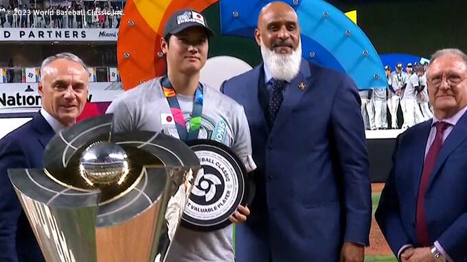 大谷翔平 MVP獲得！WBC史上初の“二刀流”投手で2勝1セーブ、打者で打率.435、1本塁打、8打点、10四球|TBS NEWS DIG