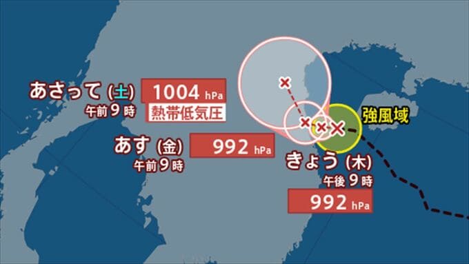 【台風情報】台風15号（ソーリック）発生　台風のたまごが発達【進路予想・きょうの天気・あすの天気】|TBS NEWS DIG