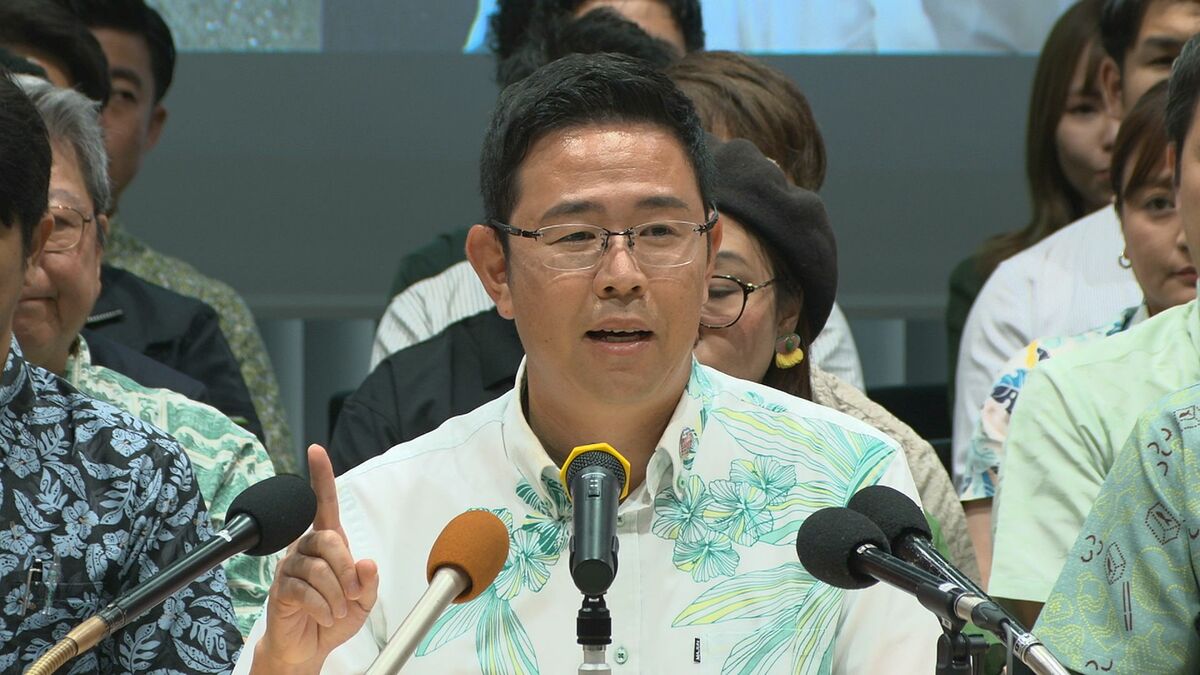 沖縄県知事選に古謝玄太氏が立候補を表明　辺野古移設は“容認”