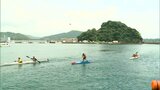 日南の美しい海と風景を満喫 日南市南郷町でシーカヤックマラソン | MRTニュース | MRT宮崎放送