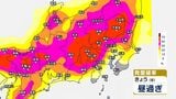 【気象情報】関東甲信 警報級の大雨の地域や期間が拡大のおそれ 21日昼過ぎから22日夜遅くにかけ 落雷や突風、降ひょうに注意 関東北部100ミリ 関東南部・甲信80ミリ(~22日正午・多い所)【1時間ごとの雨風シミュレーション・発雷確率】|TBS NEWS DIG