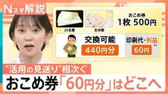 1枚500円なのに交換は440円分…農水大臣が「おこめ券」にこだわる理由、百貨店商品券との違い【Nスタ解説】| TBS CROSS DIG with Bloomberg