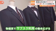 4月から5000品目超値上げ　値上げで制服もサブスクに15%安くサイズ交換も可| TBS CROSS DIG with Bloomberg