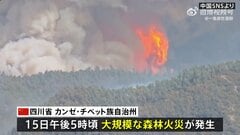 パンダ生息地近くで大規模な森林火災　中国・四川省　3300人以上が避難| TBS CROSS DIG with Bloomberg