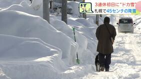 3連休初日に今季1番の“ドカ雪”市民はため息「雪かきしなきゃ」札幌で24時間に45センチ降雪 情報カメラもみるみる…視界不良に|TBS NEWS DIG