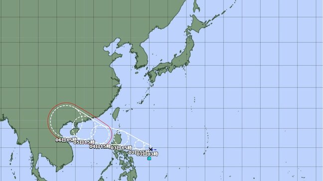 あすには台風に発達か..."台風のたまご" のこのあとの勢力と進路を詳しく　最大瞬間風速45メートル予報　全国の今後の天気を画像で　気象庁　|TBS NEWS DIG