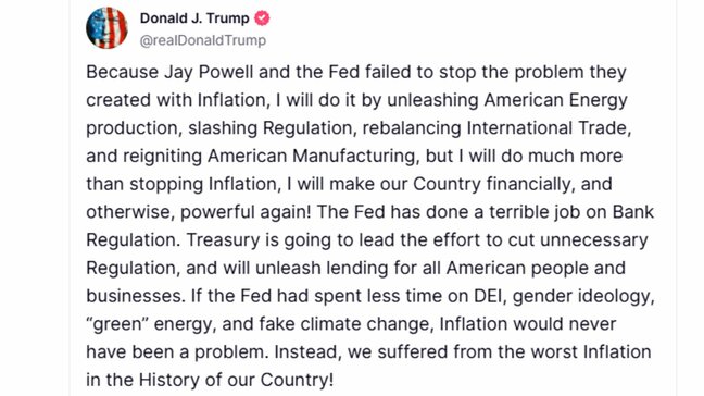 【速報】トランプ大統領　FRBとパウエル議長を強く批判「史上最悪のインフレ招いた」|TBS NEWS DIG