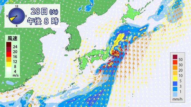 【大雨情報】台風＋前線で“線状降水帯”発生か　四国・東海地方では災害発生の危険度が急激に高まる可能性　この先の雨と風のシミュレーション|TBS NEWS DIG