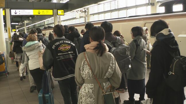 年末年始の帰省ラッシュ始まる 北陸新幹線下りほぼ満席に|TBS NEWS DIG