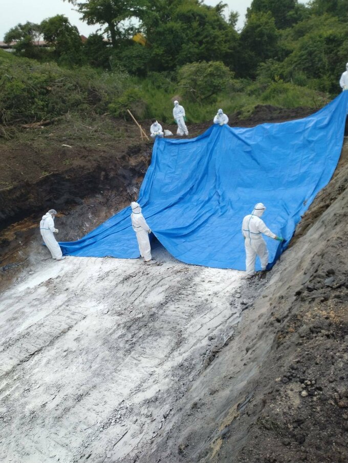 岩手県内で初めて豚熱確認された洋野町の養豚場　28％5千頭あまりを殺処分　埋却も開始（写真　岩手県提供）|TBS NEWS DIG
