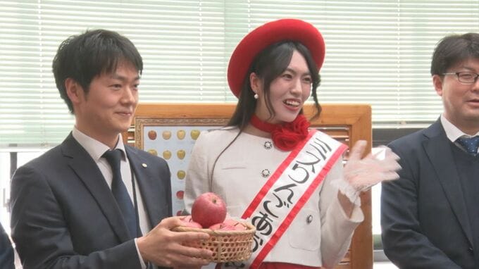 「青森りんご　たんげめぇはんで、いっぱい食べてけろ～」　ミスりんごあおもりが島根でPR　|　BSSニュース | BSS山陰放送