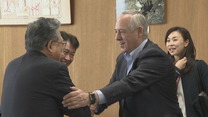 コストコあす着工 運営会社トップが来県 300人の雇用計画など報告 山梨・南アルプス市 | 山梨のニュース | UTYテレビ山梨