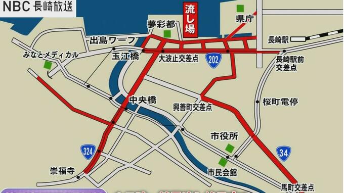【精霊流し】県内交通規制・詳細版　|　長崎のニュース | 天気 | NBC長崎放送