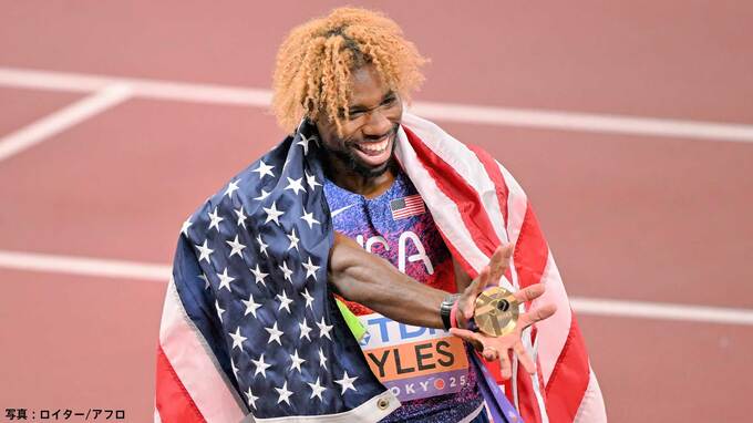 200m4連覇のライルズに織田裕二さん「さすがです。ここは勝たなきゃね」4継は日本に期待「ノア、ごめんなさい。金はうちが取るかも」|TBS NEWS DIG
