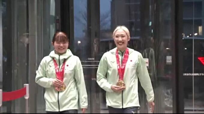 世界トランポリン競技選手権大会で金メダル トランポリン森ひかる選手と田中沙季選手に石川県スポーツ特別賞 森選手は最多5回目　|　石川県のニュース｜MRO北陸放送