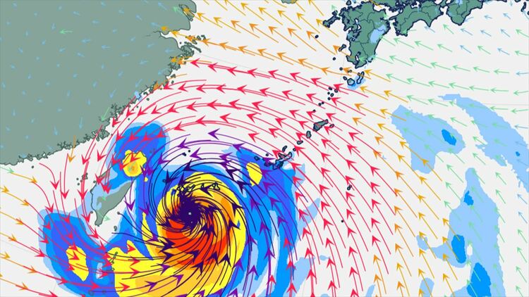 台風情報】台風9号 非常に強い勢力のまま、11日午前中に先島諸島に