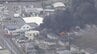 【速報】茨城・結城市のタイヤ販売店で火事　現在もタイヤ数百本が延焼中|TBS NEWS DIG