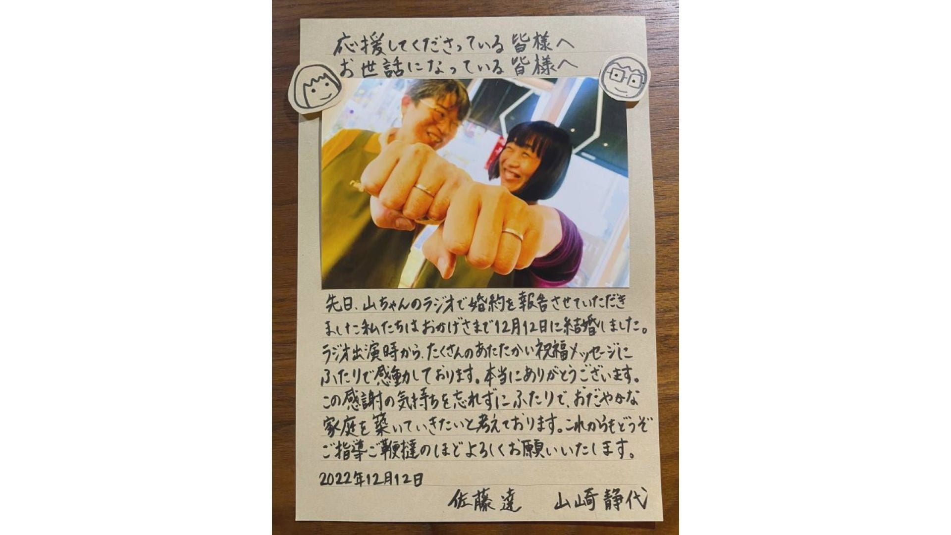 佐藤達 しずちゃん 結婚