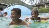 暑い！「夢の椀プール」にぎわう　山口市の河川プール|TBS NEWS DIG