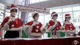 クリスマスイブにサンタの衣装で素敵な音色　青森県八戸市で短大生がコンサート　|　青森のニュース│ATV NEWS│青森テレビ