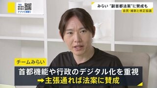 みらいが自民・維新と副首都法案の修正協議 安野党首、主張通れば「当然賛成」| TBS CROSS DIG with Bloomberg
