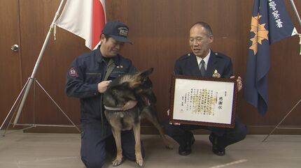 桜の御門　　P.D. 警察犬 プレート 警察犬が独特過ぎる千葉県警 サイレン全開行進!! Chiba Pref