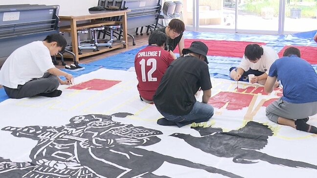 「一緒に戦っていく」ファジアーノ岡山サポーターが「桃太郎」モチーフの新横断幕を制作|TBS NEWS DIG