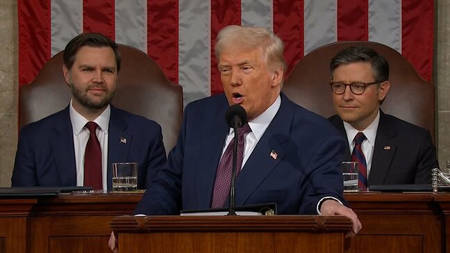 トランプ氏、社会保障の「不正給付」があると主張　民主党議員からは「うそ」のプラカード　2期目の施政方針演説で|TBS NEWS DIG