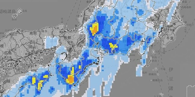 【大雨警報】近畿は17日夜遅くにかけて局地的に雷を伴った『非常に激しい雨』や『激しい雨』が降る見込み　土砂災害に十分注意を【雨と風のシミュレーション】|TBS NEWS DIG