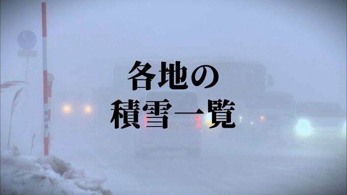 【各地の積雪一覧（東北・北陸・関東甲信）】東北・北陸は16日にかけ積雪急増の恐れ　暴風・高波にも警戒を！【大雪・最新気象情報】|TBS NEWS DIG