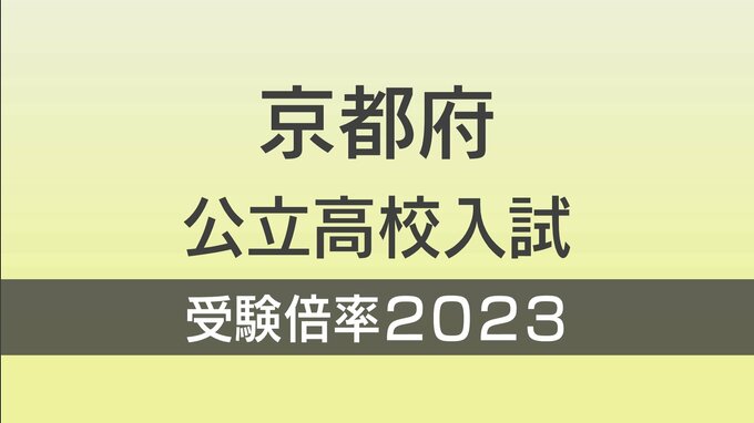 京都府公立高校入試2023　中期選抜　志願倍率　全日制　全校掲載　3月8日に学力検査|TBS NEWS DIG