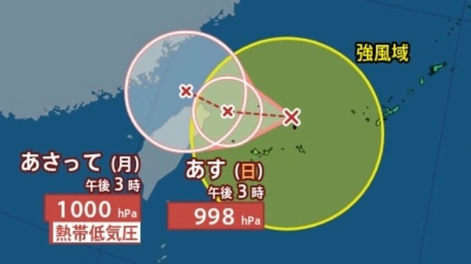 【台風情報】最大瞬間風速25m/s・中心気圧998hPa「台風20号（ケナリ）」は宮古島の北北西に...今後の進路、日本への影響は？…9月2日までの雨・風シミュレーション【気象庁22日16時15分発表】|TBS NEWS DIG