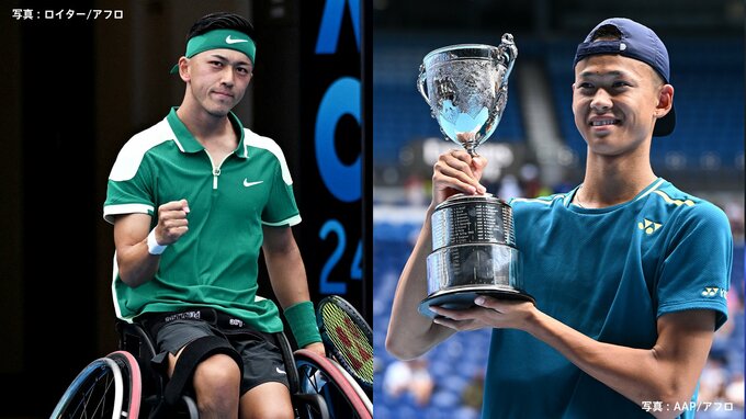 全豪OPテニスで日本の17歳2人が王者に ！ 車いす小田凱人＆ジュニア坂本怜が初制覇|TBS NEWS DIG