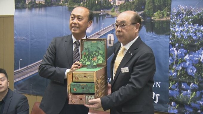 「お互いの文化や産業の発展も深まれば」台湾・台中市から表敬訪問　観光関係で交流の富士河口湖町　山梨|TBS NEWS DIG