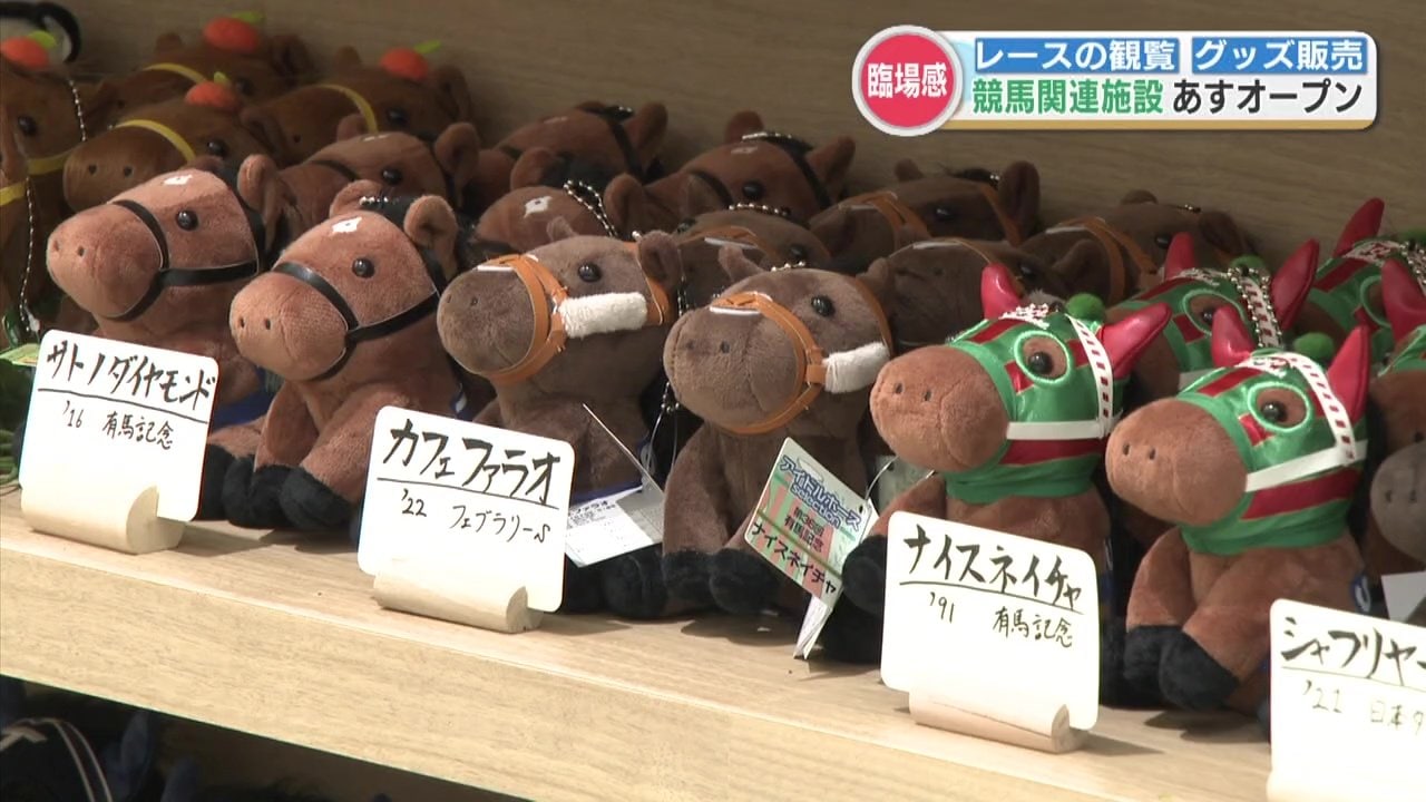 若年層も競馬に興味を」大型スクリーンでレース観覧や関連グッズの購入