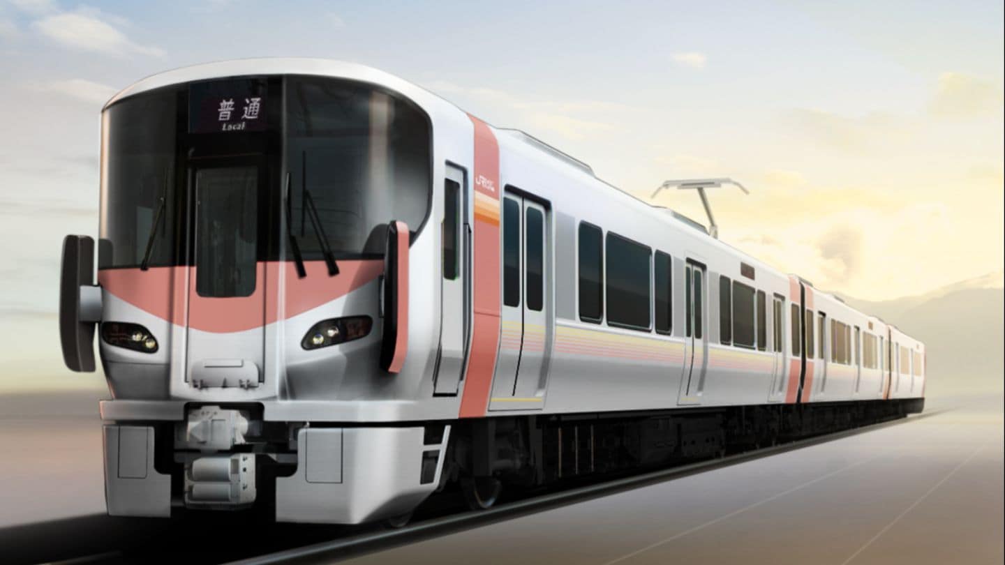 陽くん JR岡山支社の新型車両は「豊穏の彩」ピンクのライン 山陽本線227系