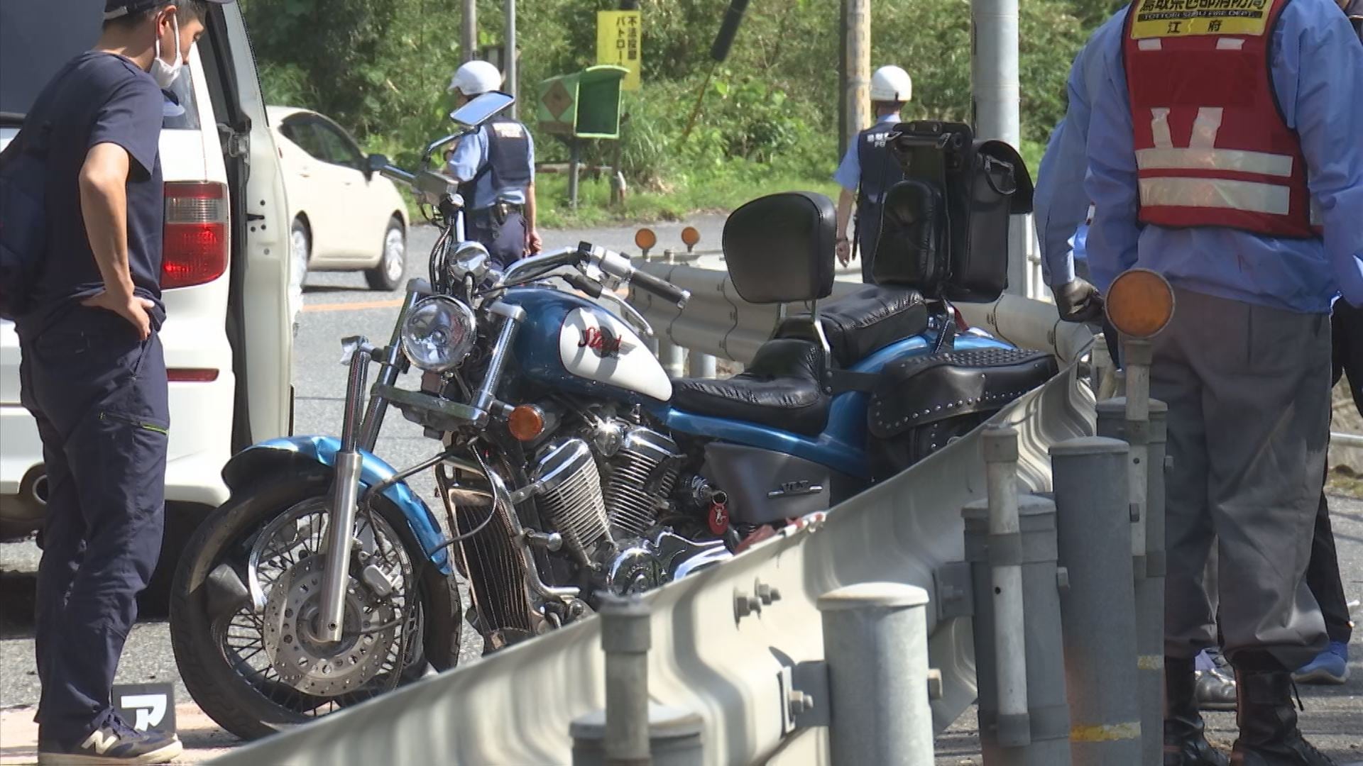 国道でバイクと乗用車が正面衝突 バイクの男性死亡 死因は脳挫傷兼外傷