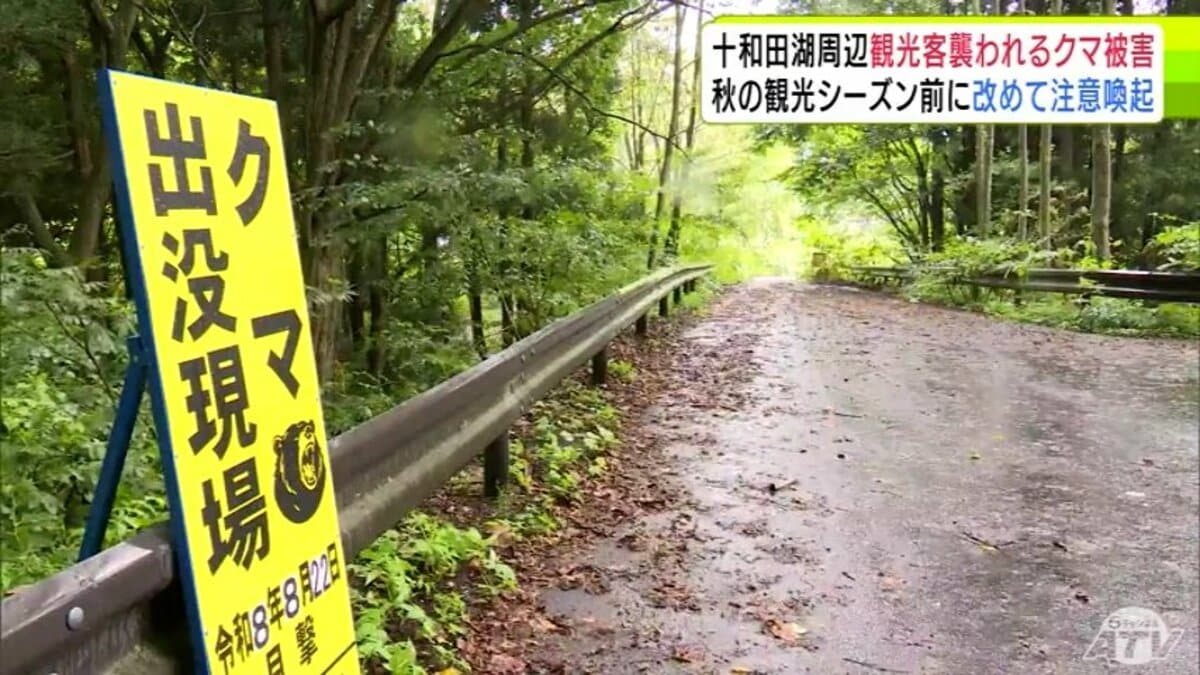 十和田湖周辺を散策の外国人観光客が襲われたクマ被害「大変重く