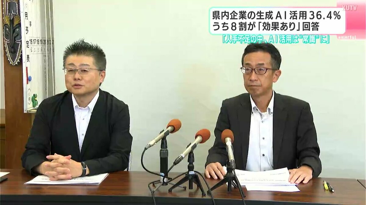 「人手不足の中、AI活用は“常識”に」高知県内企業の生成AI活用36%超 うち8割「効果あり」
