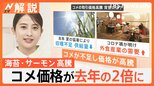 サーモンがマグロ超え価格“中トロ級”…海苔も来月から一斉値上げ、なぜ?コメ価格が去年の2倍【Nスタ解説】|TBS NEWS DIG