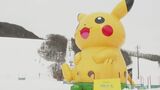 すやすや眠る体長2メートルのカビゴンと並んで撮影も　スキー場がポケモンとコラボ「Pokémon Sleep」の世界観を満喫　モンスターボール型のドームテントも登場　|　SBC NEWS | 長野のニュース | SBC信越放送