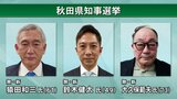 猿田和三氏と鈴木健太氏、大久保範夫氏の3人が立候補届け出 16年ぶり新たな秋田県政トップの座は誰に 知事選告示 投開票は4月6日|TBS NEWS DIG