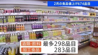 2月の食品値上げ674品目 去年より6割減少 「酒類・飲料」最多298品目　パックご飯など「加工食品」283品目| TBS CROSS DIG with Bloomberg