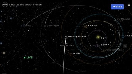 太陽系外から飛来」の恒星間天体「3I/ATLAS」が最接近へ 「観測史上3つ